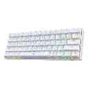 Redragon K630 Dragonborn 60% Wired RGB Gaming Mechanical Keyboard - Linear RED Switch - 61 Keys Compact Keyboard -White- k630