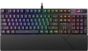 ASUS ROG Strix Scope II RX Wired Gaming Mechanical Keyboard, ROG RX Red Switch, Anti-Ghosting, N Key Rollover, Sound-Dampening Foam, English - Arabic Layout, Black | 90MP0350-BKCA00