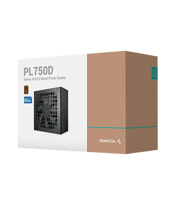 POWER SUPPLY 750w 80+ DEEPCOOL PL750D BRONZE ATX 3.1 PCLe 5.1 