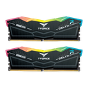 RAM TEAM T-FORCE 32GB 16X2 6000MHZ DDR5 RGB BLACK CL38
