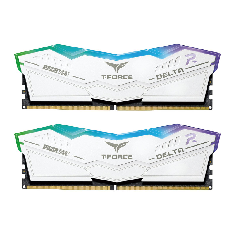 RAM T-FORCE RGB 32GB 16X2 6000MHz DDR5 - WHITE CL38