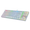 KEYBOARD REDRAGON K552 RGB WHITE (BLUE SWITCH)