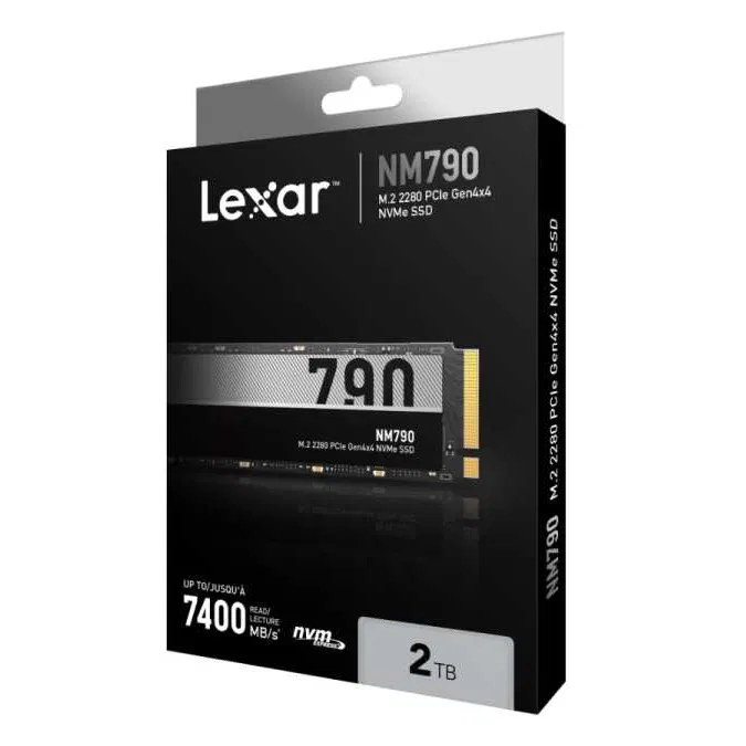 Lexar 2TB LNM790 M.2 SSD NVMe PCIe Gen4x4 7400MB/S