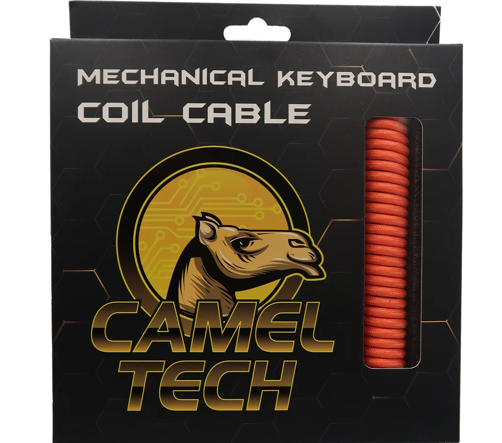 CABLE CAMEL TECH COILED - ORANGE