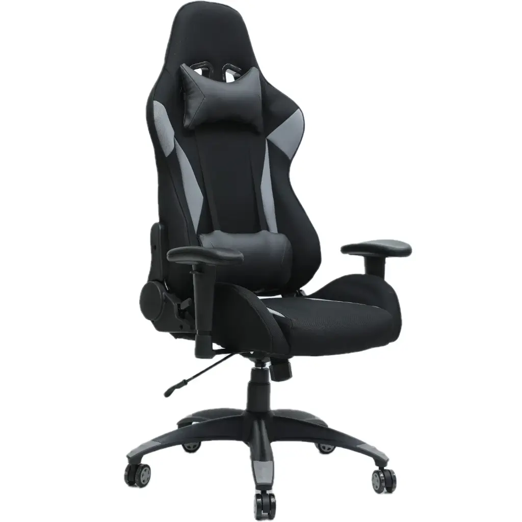 GAMING CHAIR GRAY AND BLACK 1008