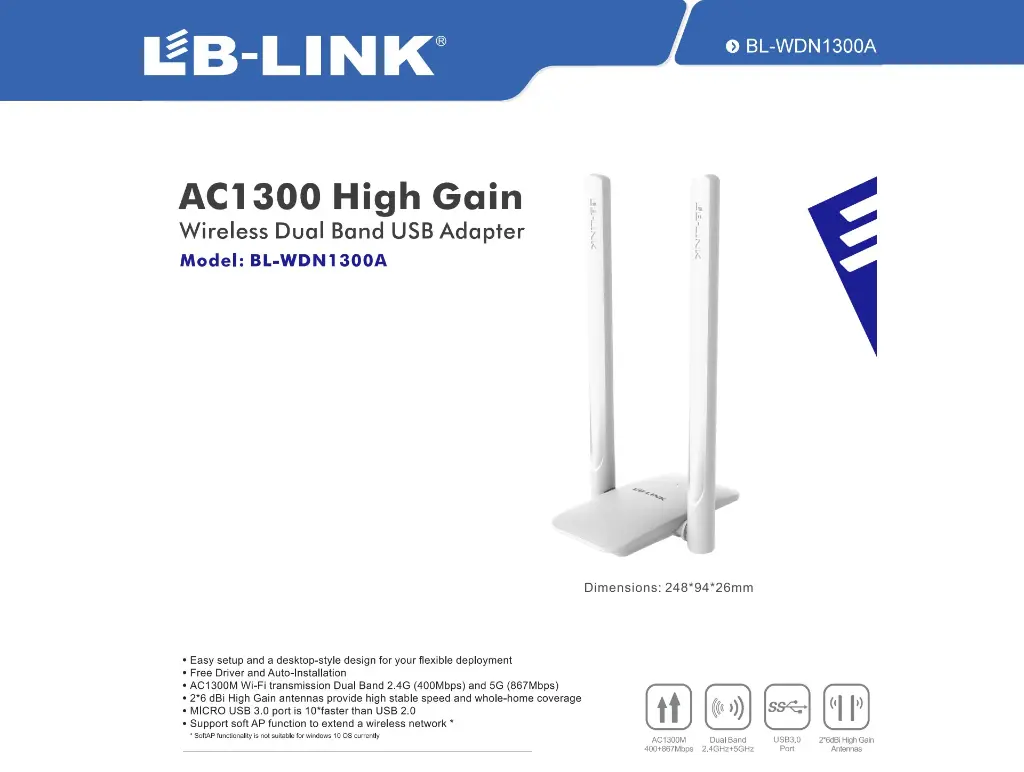 WIFI LB-LINK AC1300A