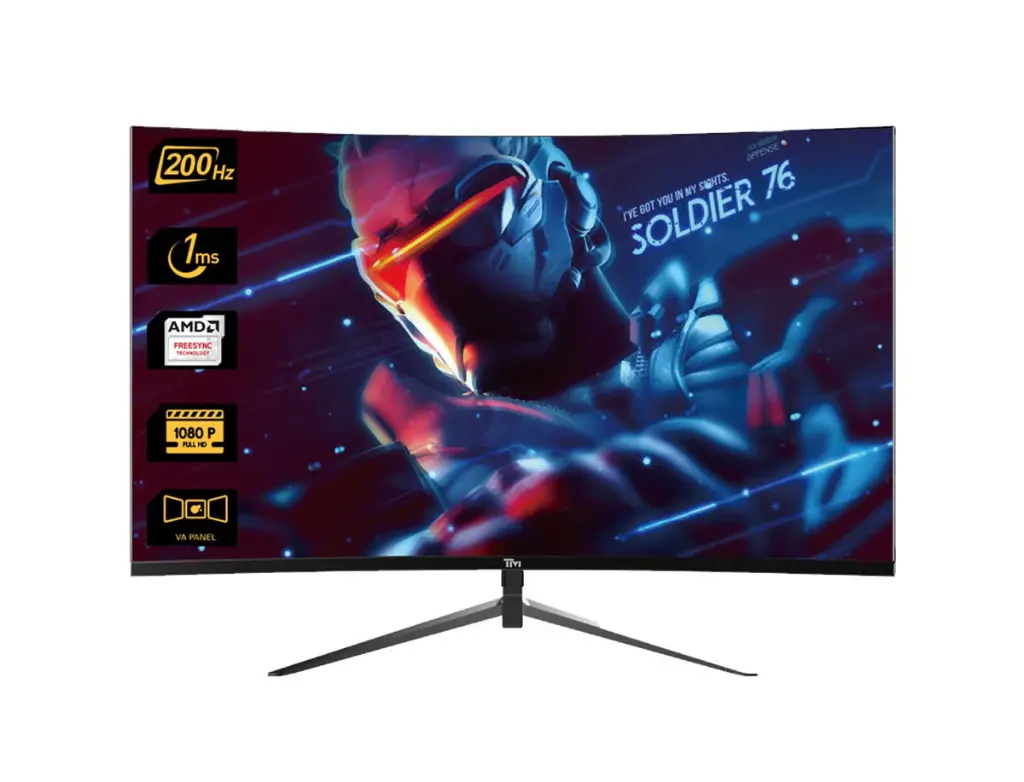 Twisted Minds 23.6 FHD 200HZ,curved , 1MS, Gaming Monitor-TM24RFA
