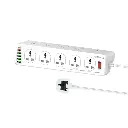 Promate Power Strip, 10 Ac Outlets, 6 Usb, 3m PowerMatrix-3m.uk