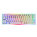 Womier K-66A Mechanical White RGB Keyboard - Brown Switch