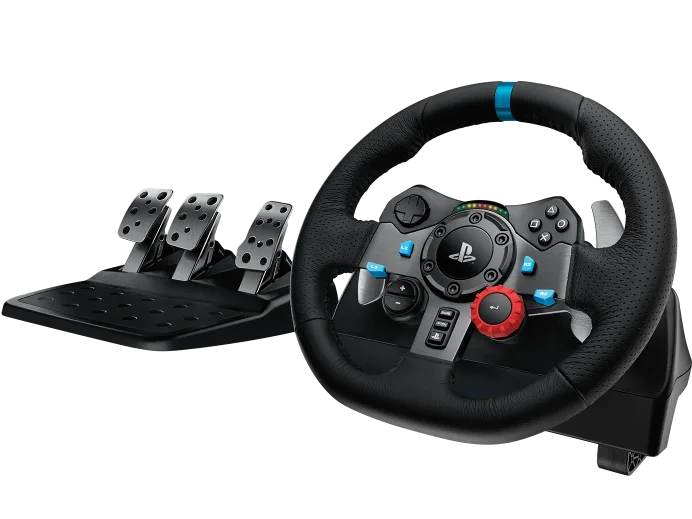 Logitech G29 Driving Force Racing Wheel and Floor Pedals for PS5, PS4,PS3 and PC