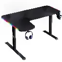 Gaming Desk GXG BLACK L Shaped Left L-(160)-RGB-L-B, 160X60X100cm 