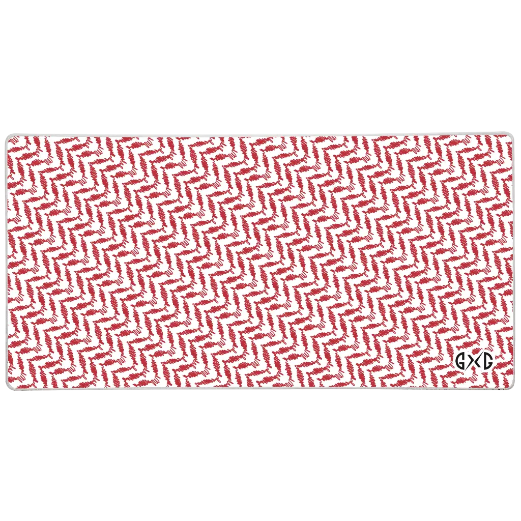 GXG Gaming Mouse PAD Shemagh RED 90x40cm 4mm مقاوم للماء شماغ أحمر (الإصدار الثاني)