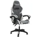 Gaming Chair with Footrest - Gray