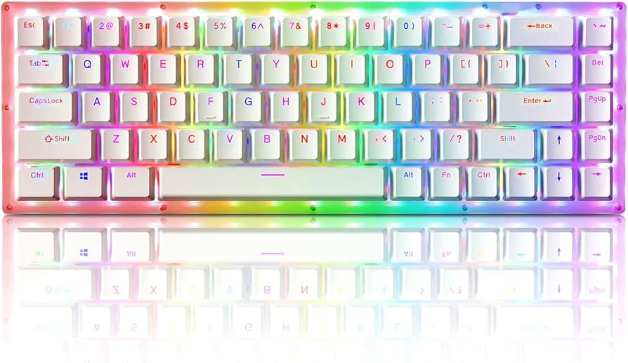 Womier K68A (68 Keys Mechanical RGB Keyboard) Hotswappable - Gateron Brown Switches 