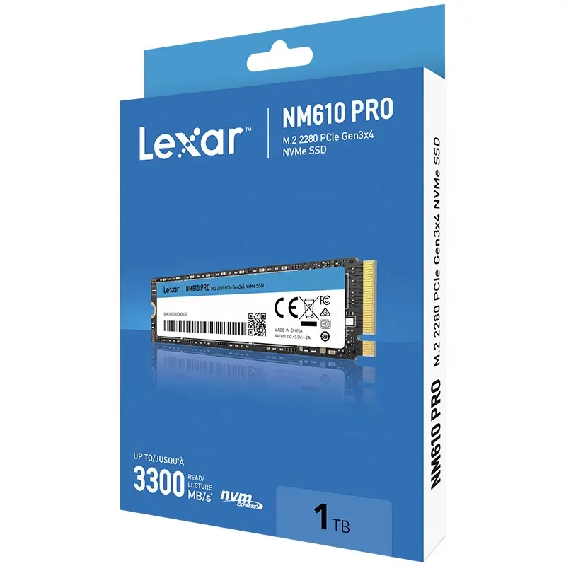 Lexar 1TB M.2 SSD NVMe 2280 LNM610 PRO 3300MB/S 