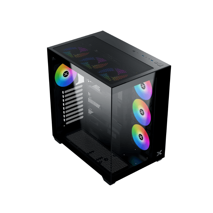 CASE XIGMATEK AQUA V AIR BLACK 7 FAN RGB