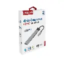 Promate USB-c Hub, 4-in-1 Type-c LiteHub-4 - GREY 