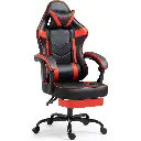 Gaming Chair with Footrest BLACK RED MAF-7709
