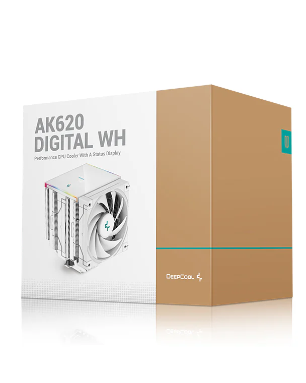 DEEPCOOL CPU Air Cooler AK620 DIGITAL WHITE