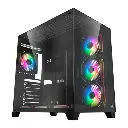 CASE MERCURY R425 PRO (TYPE-C) 7 ARGB FANS BLACK 
