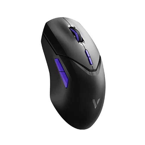 RAPOO VT9 PRO Wireless 4K Polling Rate, 26,000 DPI, PAW3398 Optical Gaming Sensor, BLACK/Purple GAMING MOUSE