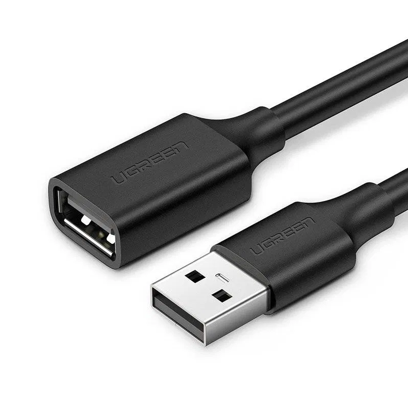 CABLE UGREEN USB 2.0 A MALE TO A FEMALE CABLE 2M - 10316