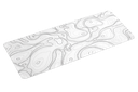 Gaming Mouse PAD 2XL white striped with Black 90x40cm 2mm
