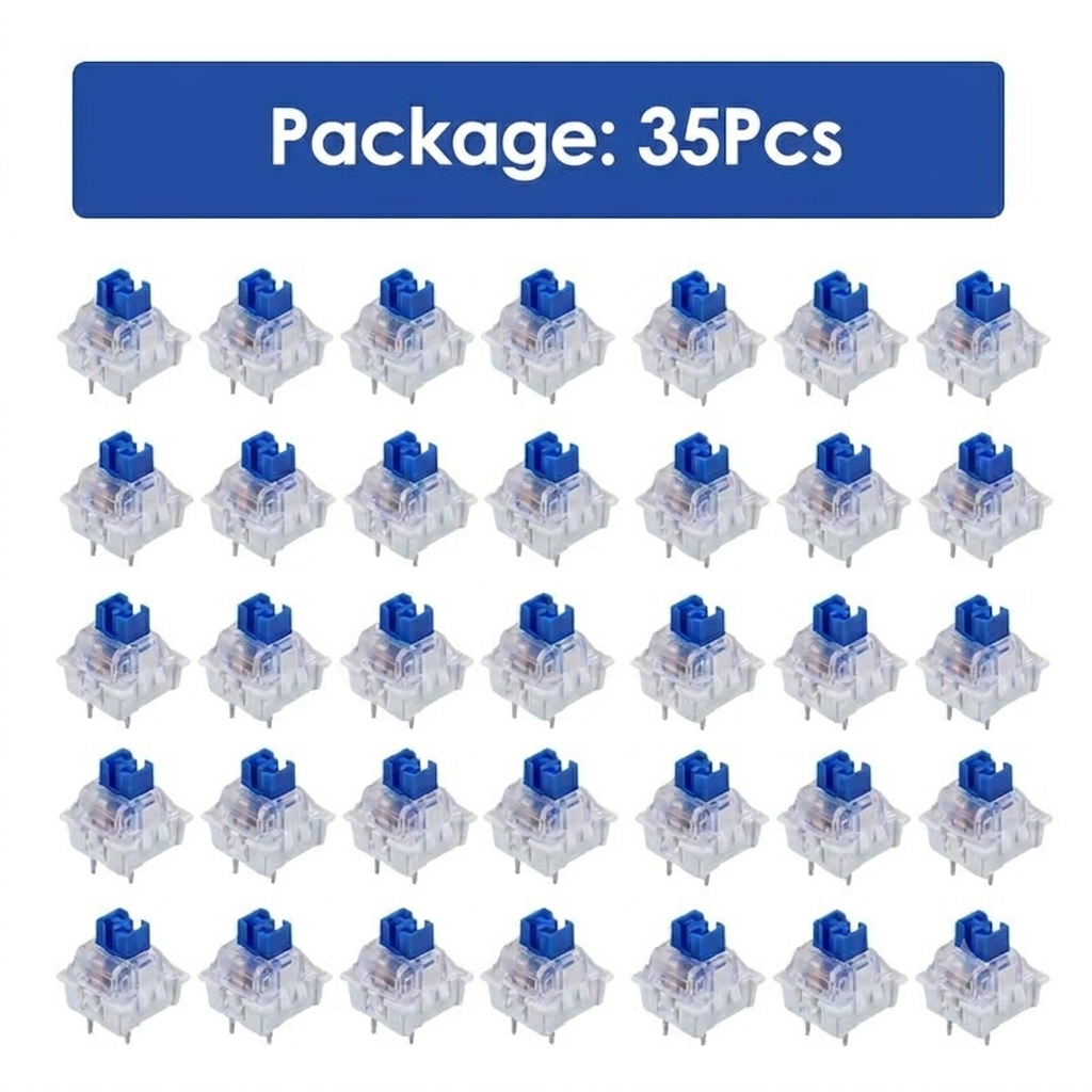 Mechanical Keyboard Switch 35 piece - blue