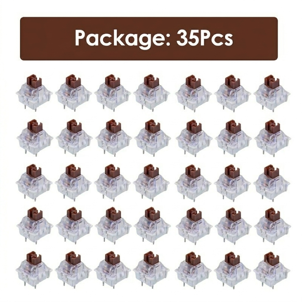 Mechanical Keyboard Switch 35 piece - brown