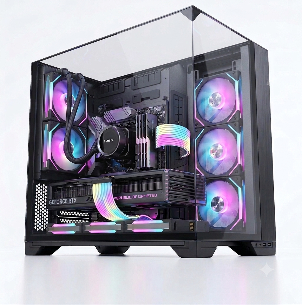 CASE LIAN LI PC O11 VISION COMPACT BLACK (No fans included)