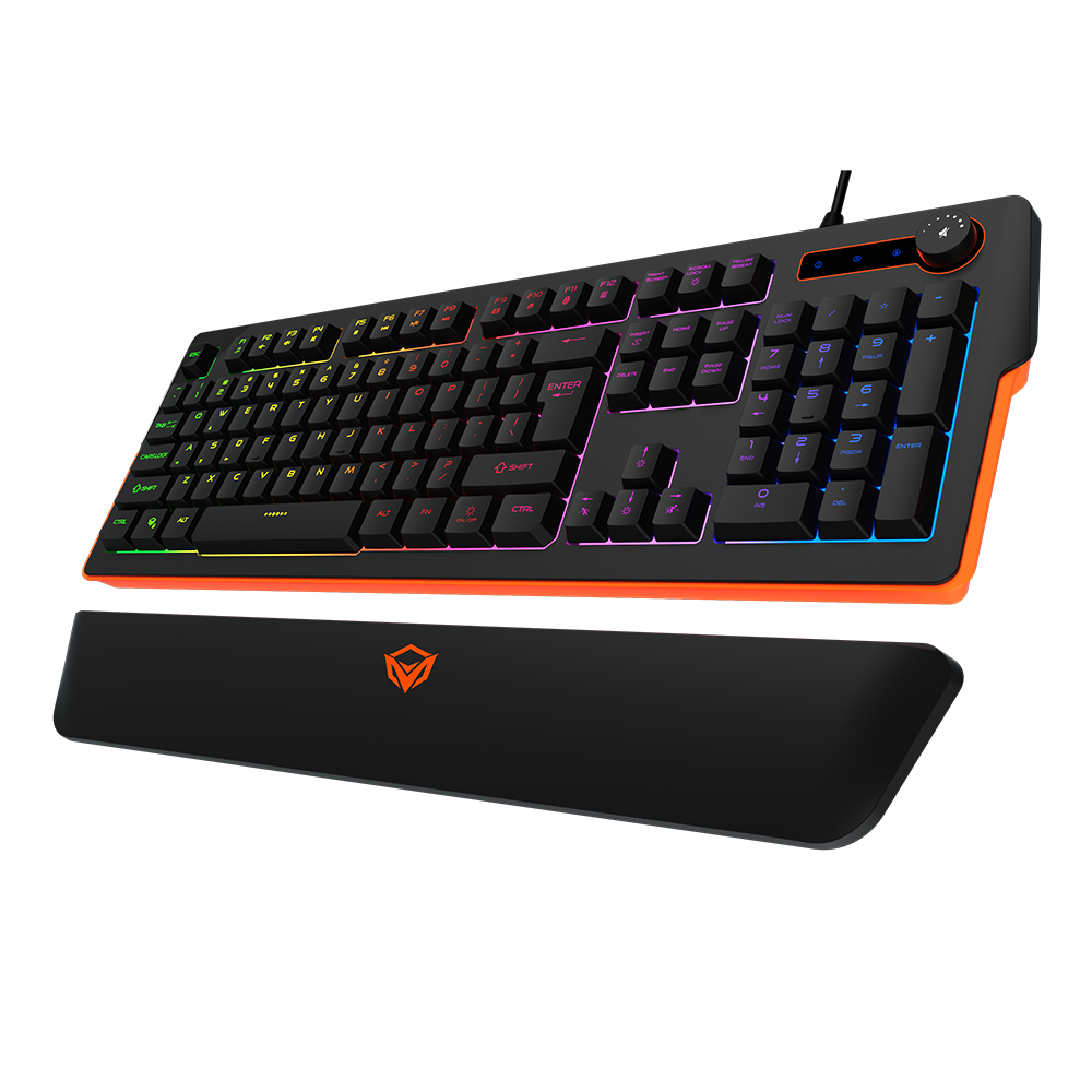 Meetion RGB Magnetic Wrist Rest Keyboard for Gaming - MT-K9520 تدعم اللغة العربية