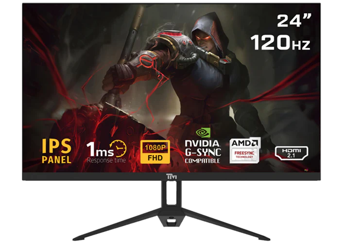 Twisted Minds Eco Series Gaming Monitor,Flat 24 120Hz  Black TM24FHD120IPS