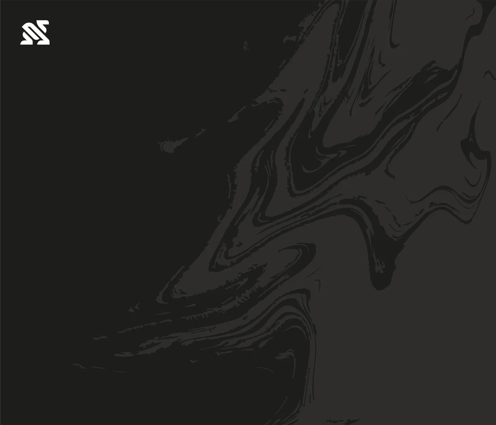 CAMELTECH BLACK Marble - Rimal Glass Mouse Pad Size: XL 490 x 420 x 3 mm