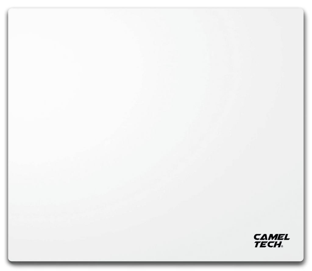 CAMELTECH WHITE Marble - Rimal Glass Mouse Pad Size: XL 490 x 420 x 3 mm ماوس باد زجاجي
