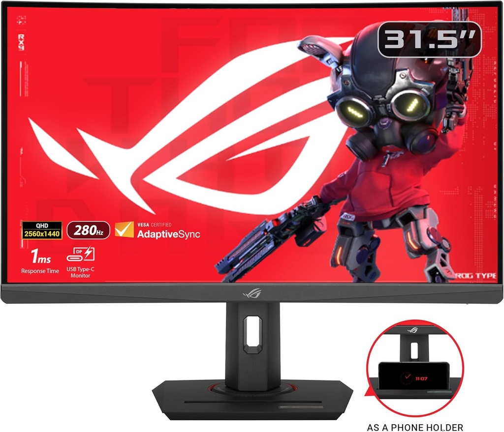 ASUS ROG Strix 2K 280Hz 1ms XG32WCMS GAMING Monitor