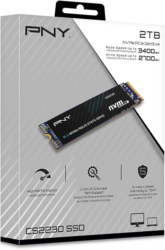  PNY 2TB 3400MBs CS2230 SSD