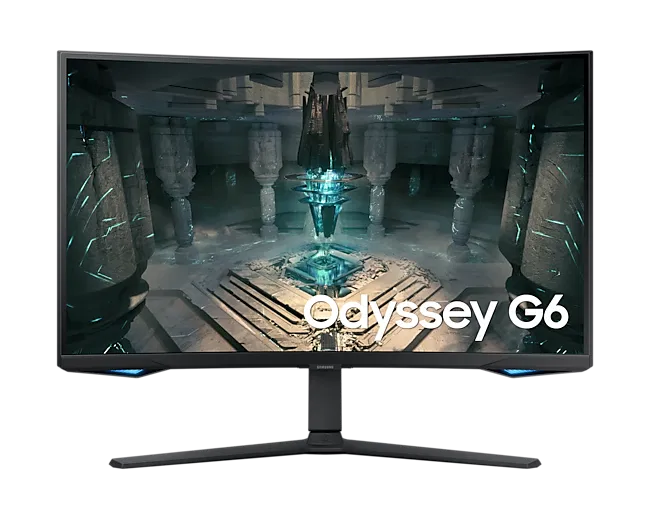 SAMSUNG GAMING ODYSSEY G6 27 240HZ, 1ms, 2K QHD, HDR600, HDMI 2.1, Curved, Smart MONITER, Speaker LS27BG650