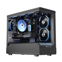 CASE JUNGLE LEOPARD MS-01 RGB BLACK - 3 FANS RGB