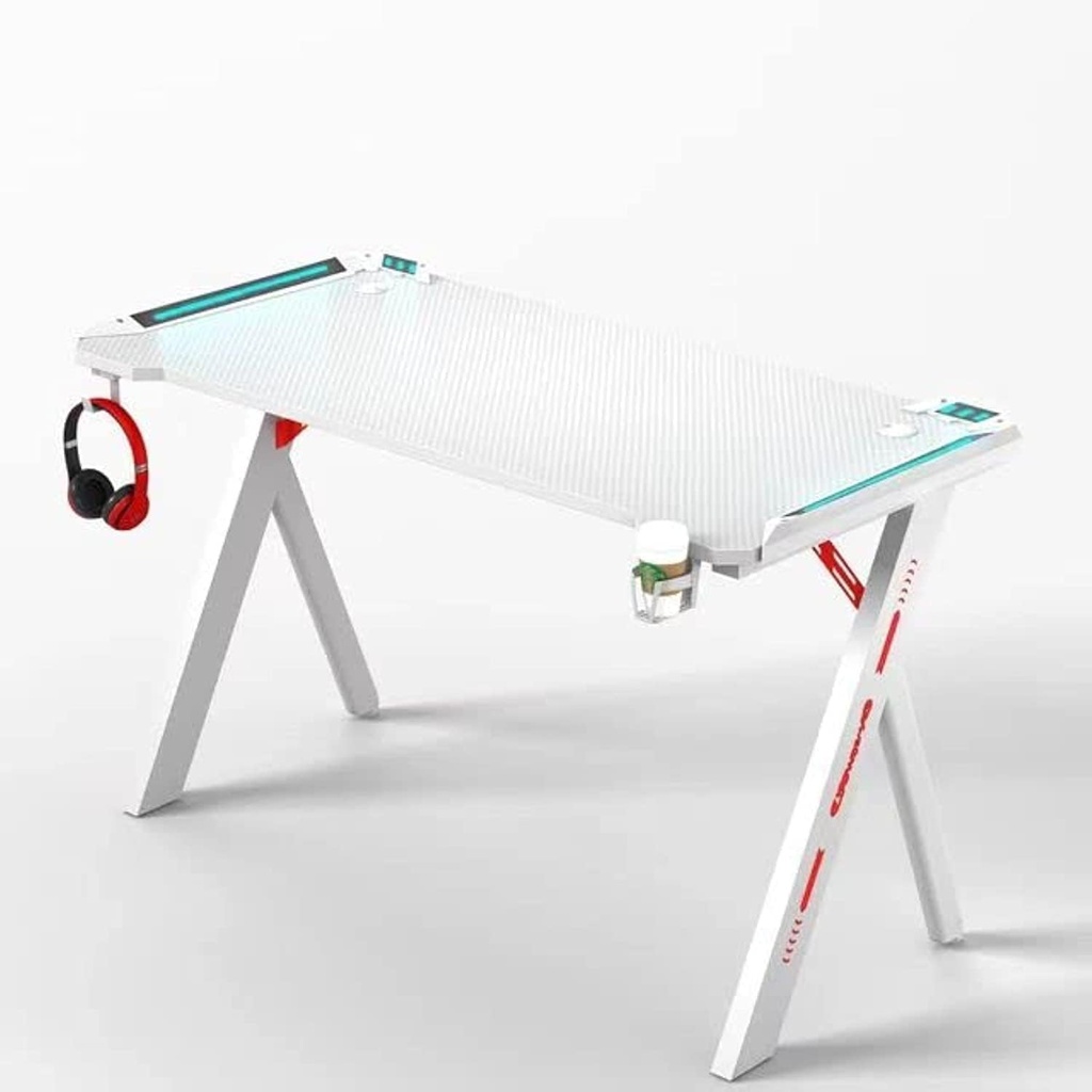 Gaming Table 140x60cm RGB MAF Y141-140 WHITE