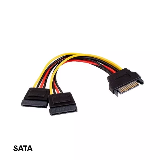 CABLE SATA MALE TO SATA FEMALE X2