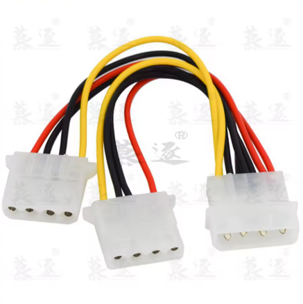 CABLE MOLEX MALE TO 2X FEMALE SPLITTER 