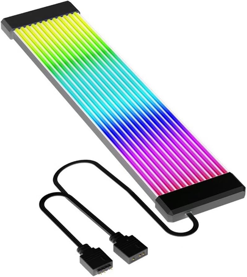 Neon Line Motherboard 24 pin ARGB Black Jungle Leopard