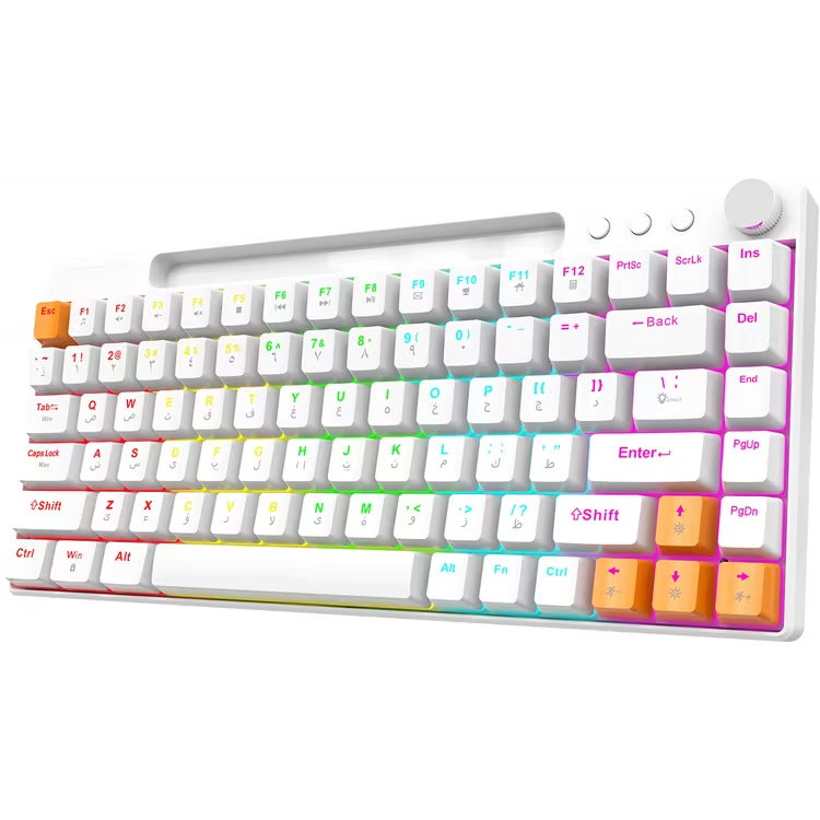 Porodo Gaming Wired mechanical Keyboard White (PDX226-WH)