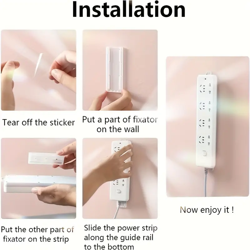 MHT Power strip holder, wall-mounted