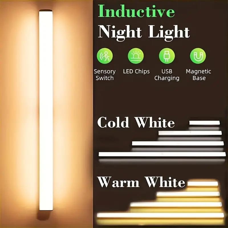 MHT USB Rechargeable LED Motion Sensor Light with Magnetic Mount