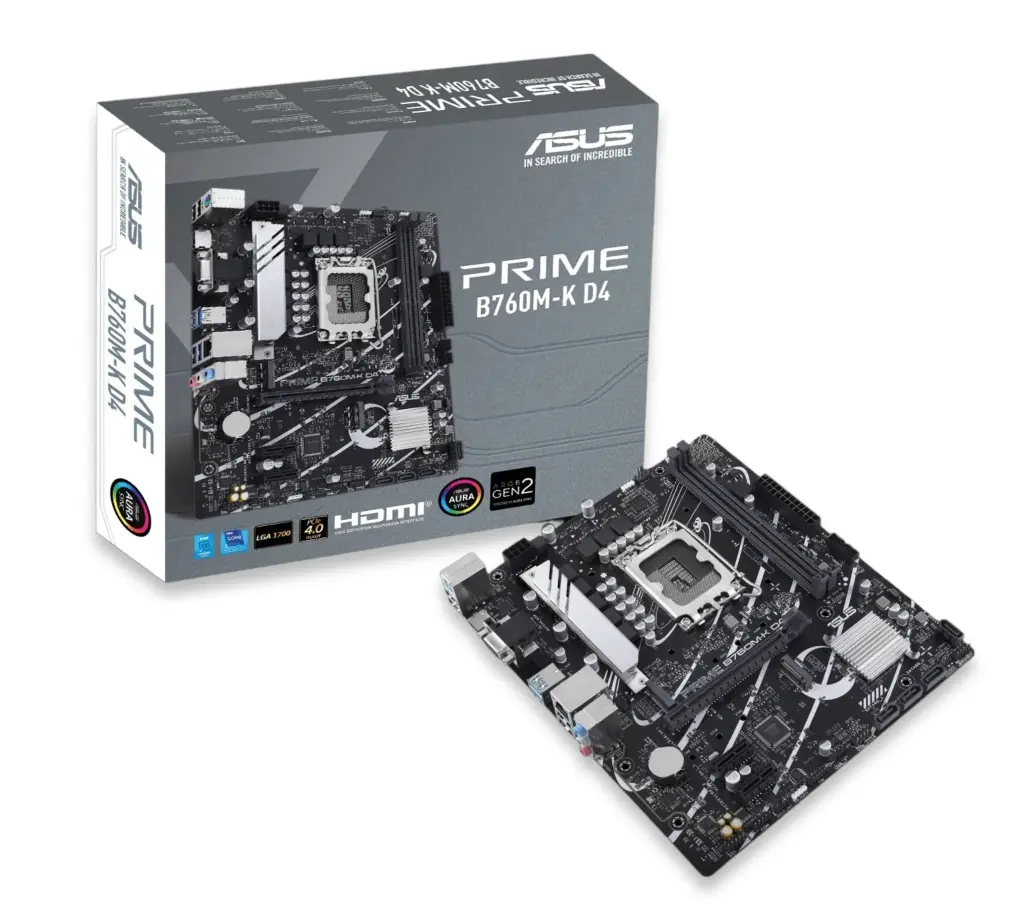 USED MB ASUS PRIME B760M-K D4 ( Only 2 Days)