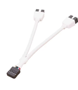 USB 2.0 9PIN 1 TO 2 EXTENSION - ADN
