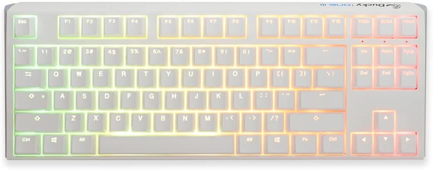 Ducky One 3 Classic Pure White TKL 80 percent - Red Switch