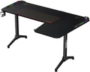 Twisted Minds WARRIOR L Shaped Gaming Desk RGB Right black 160CM*100CM*75CM - TM-Y-RB-RGB
