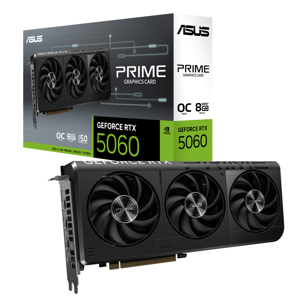 ASUS PRIME GeForce RTX™ 5060 8GB GDDR7 OC Edition